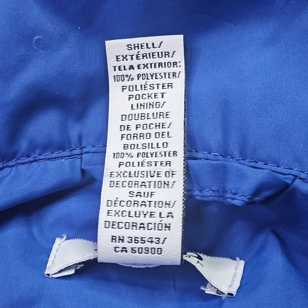 IZOD Golf Men's XL Blue Windbreaker Jacket Full Zip Hooded Performance
